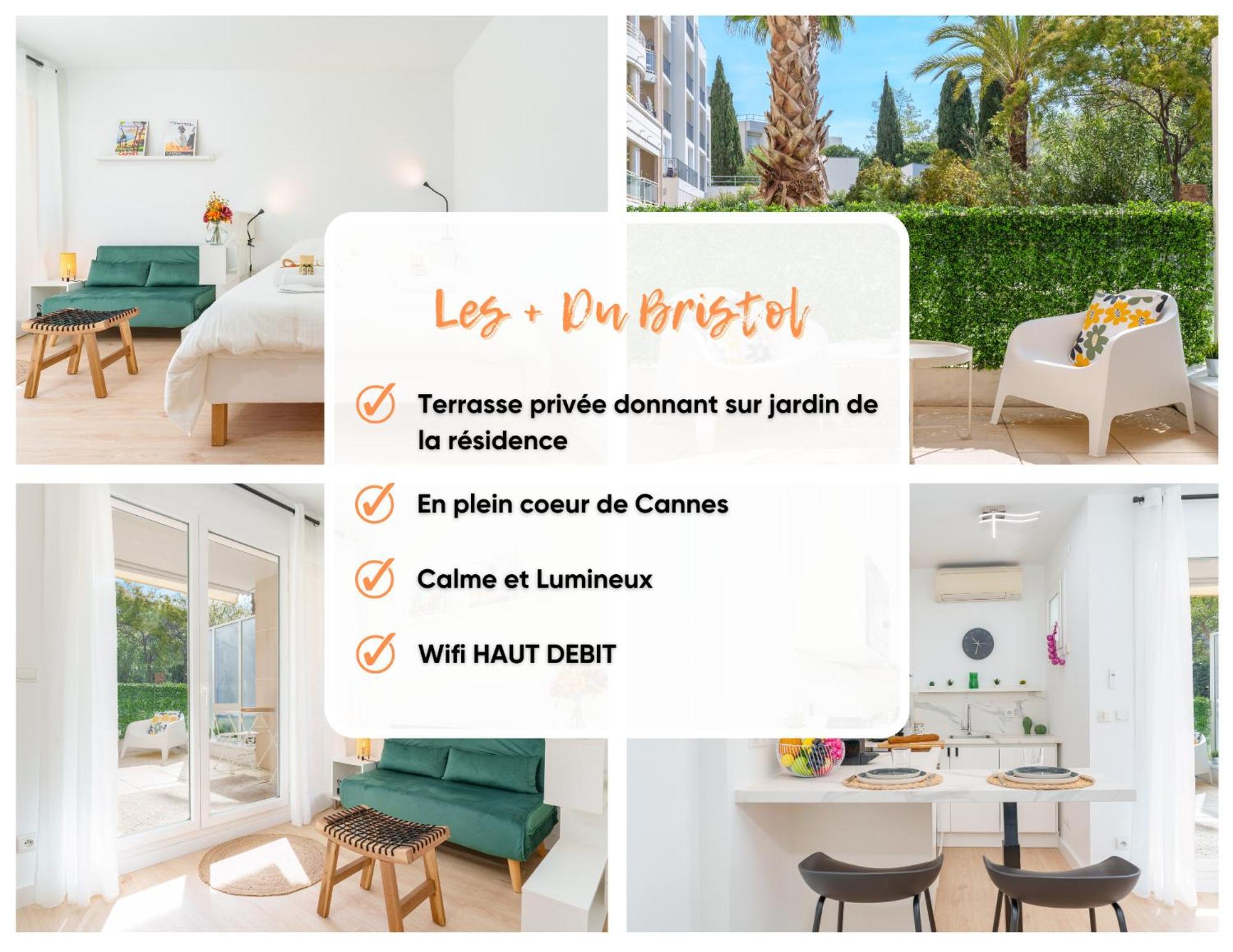 Le Bristol By Apirent #Climatisation #Terrasse #Central Cannes Exterior foto